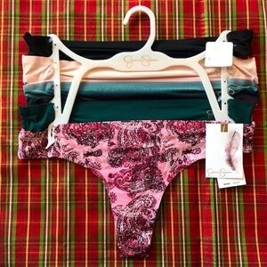 Brand New Jessica Simpson 5-Pack Invisible Panty Line Thongs Underwear
